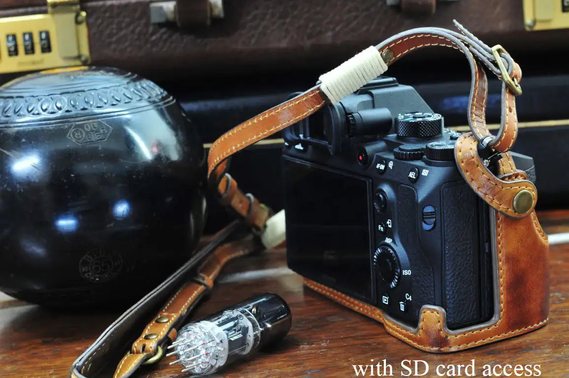 Sony A7R3 / A7III /A9 Series Leather Camera Case - kaza-deluxe