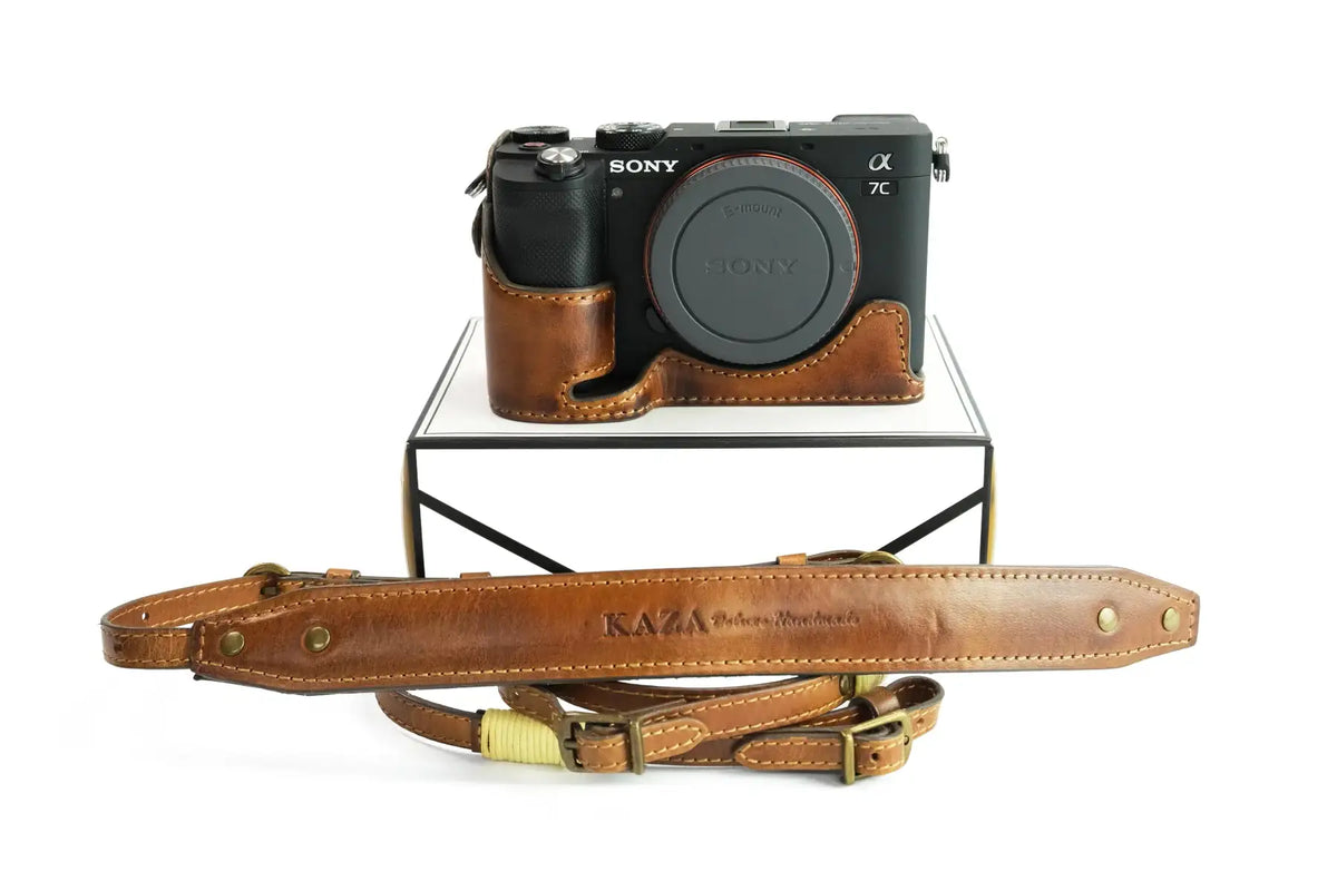 Sony A7C Leather Camera Case - kaza-deluxe