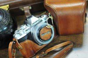 Olympus E M10 Mark III Leather Camera Case - Combo Set - kaza-deluxe