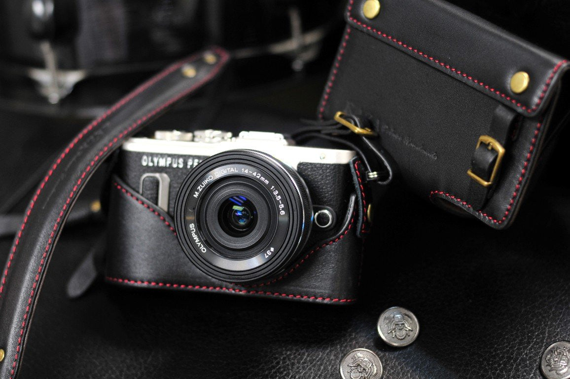 Olympus EPL 10 / E PL9 / E PL8 Series Leather Camera Case | kaza