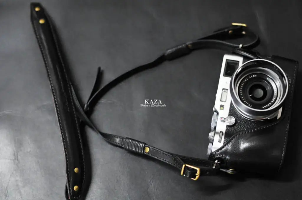 Fujifilm X 100F Leather Camera Case - Combo Set - kaza-deluxe