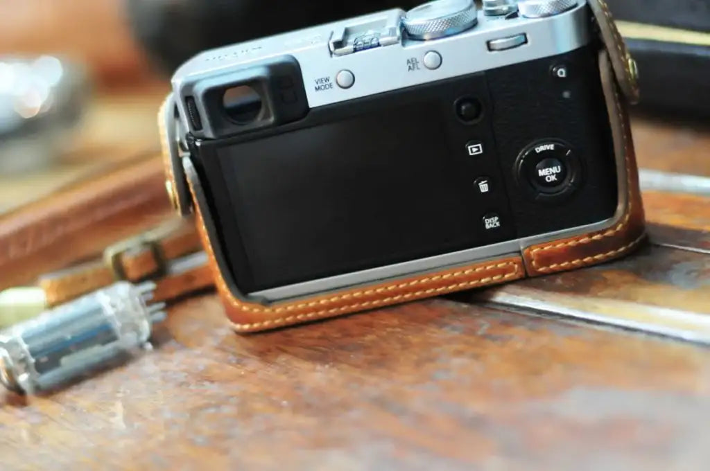 Fujifilm X 100F Leather Camera Case - Combo Set - kaza-deluxe