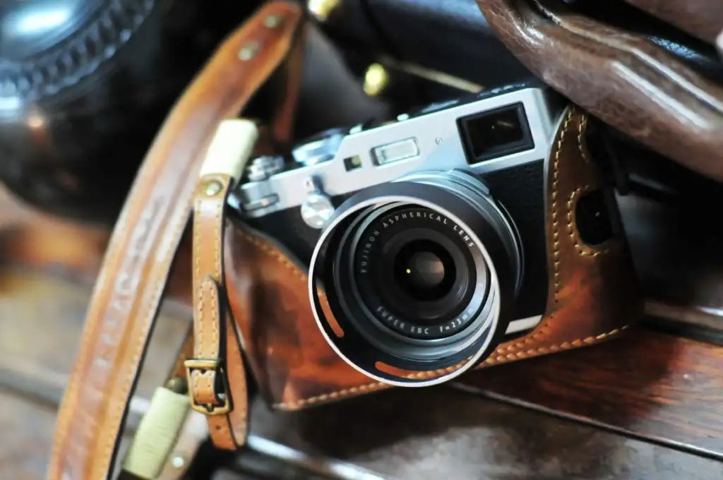 Fujifilm X 100F Leather Camera Case - Combo Set - kaza-deluxe