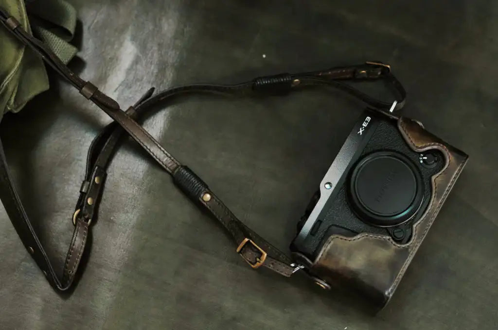 Fujifilm X E3 Leather Camera Case - kaza-deluxe