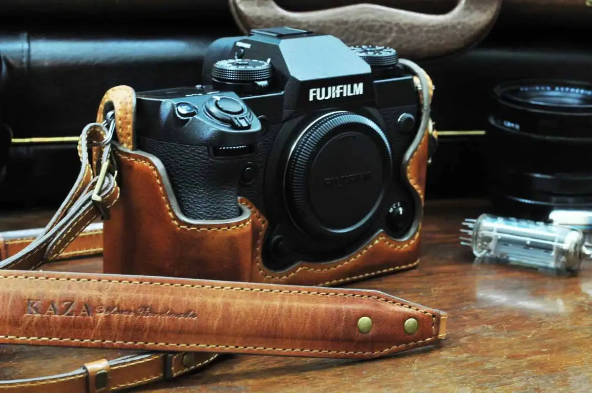 Fujifilm X H1 Leather Camera Case - Combo Set - kaza-deluxe