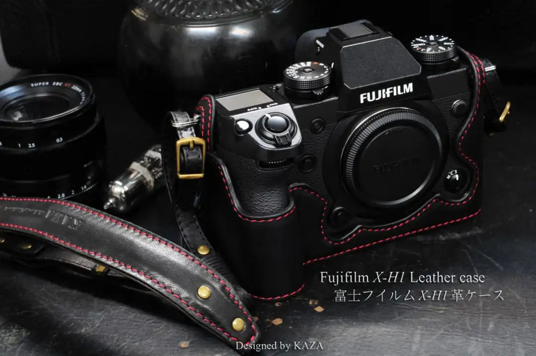Fujifilm X H1 Leather Camera Case - Combo Set - kaza-deluxe
