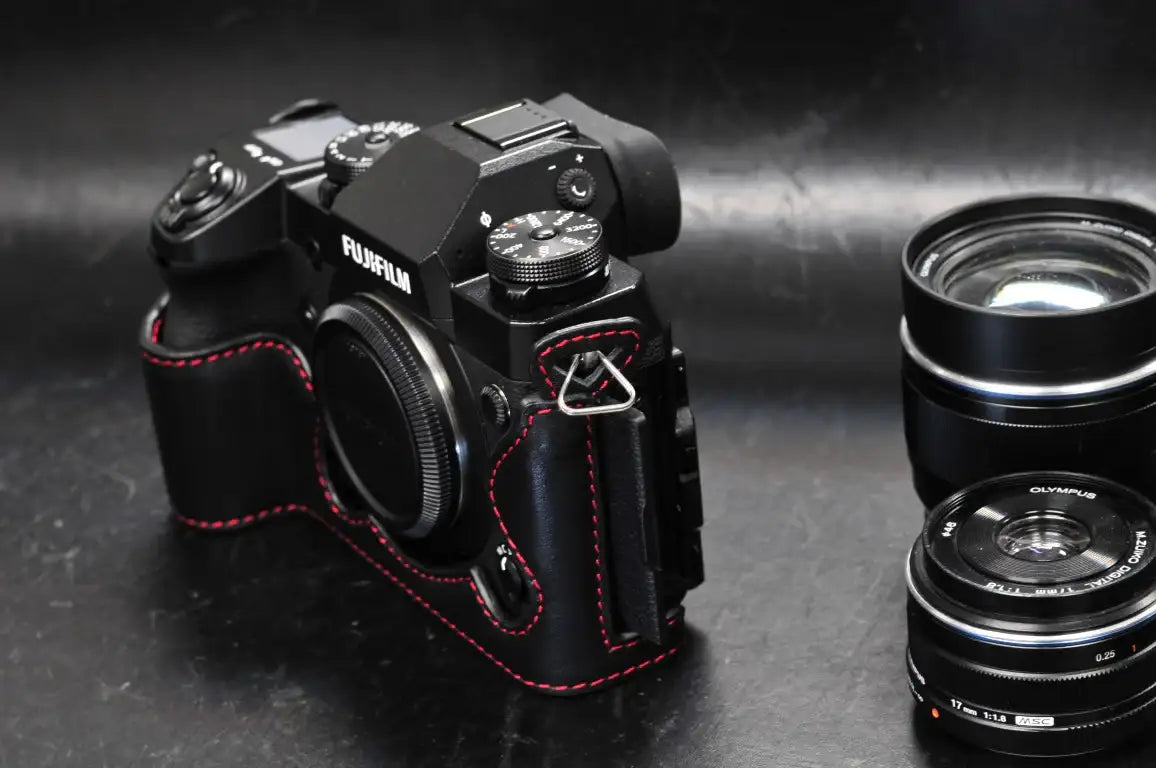 Fujifilm X H1 Leather Camera Case - Combo Set - kaza-deluxe