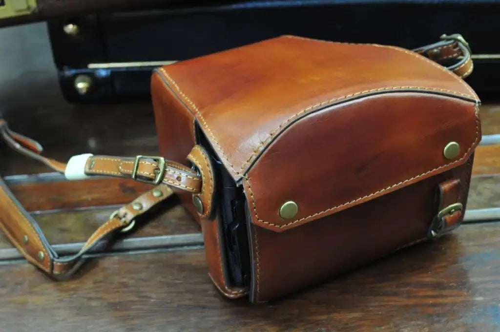 Fujifilm X H1 Leather Camera Case - Combo Set - kaza-deluxe