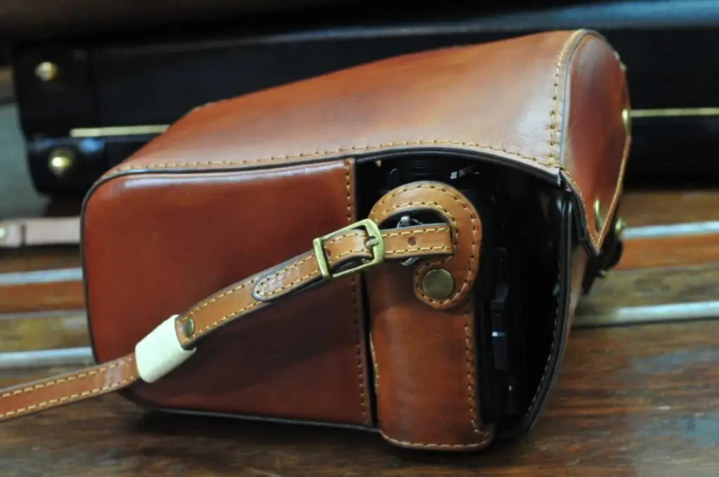 Fujifilm X H1 Leather Camera Case - Combo Set - kaza-deluxe