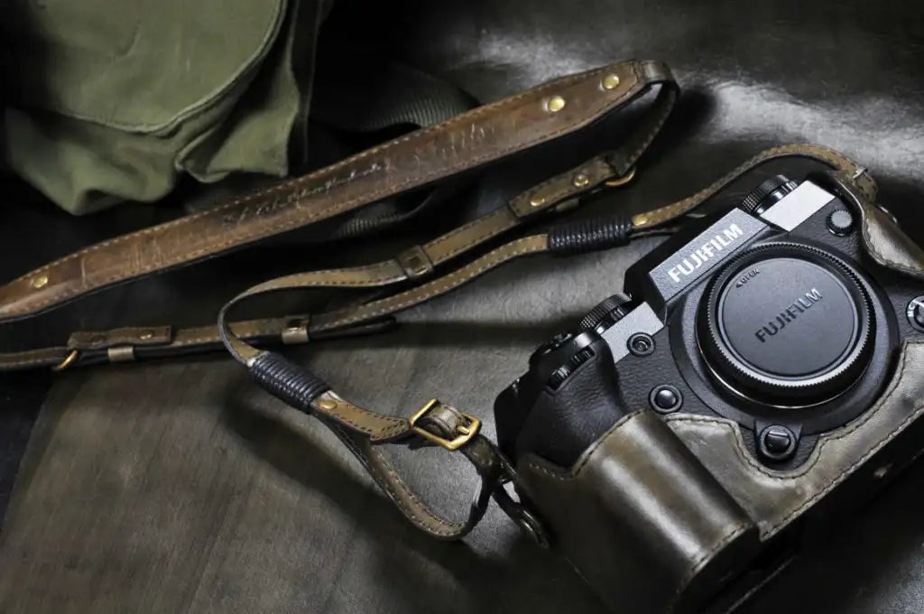 Fujifilm X H1 Leather Camera Case - Combo Set - kaza-deluxe