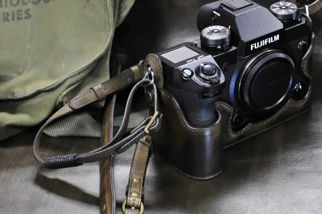 Fujifilm X H1 Leather Camera Case - Combo Set - kaza-deluxe