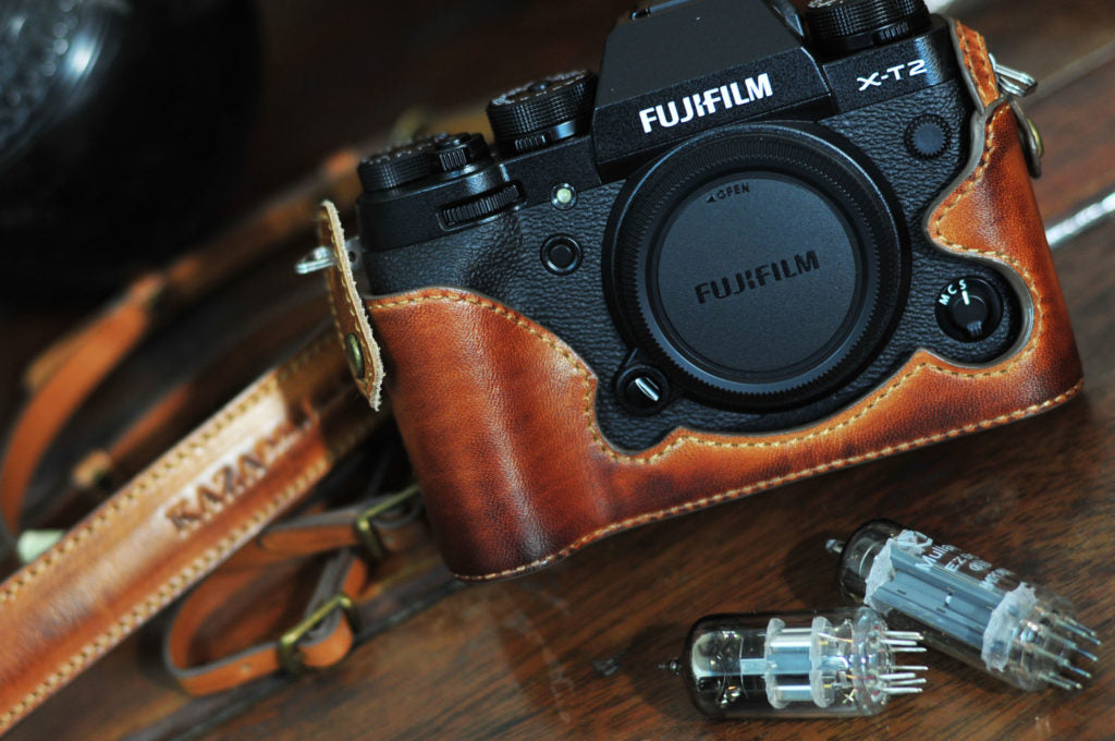 Fujifilm X T2 Leather Camera Case - kaza-deluxe