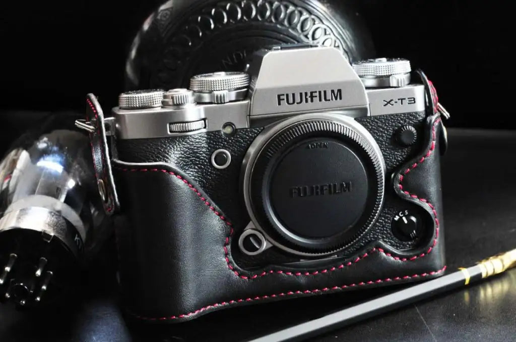 Fujifilm X T3 Leather Camera Case - kaza-deluxe