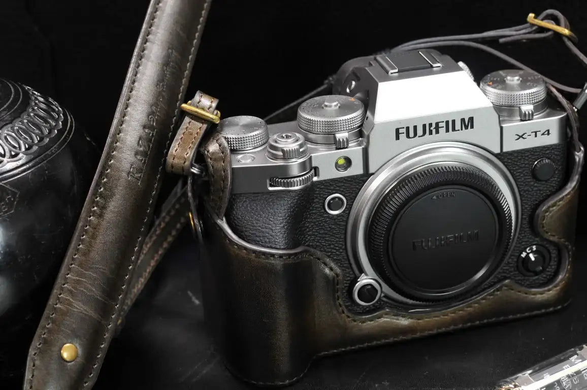 Fujifilm X T4 Leather Camera Case - kaza-deluxe