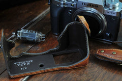 Fujifilm X T4 Leather Camera Case - kaza-deluxe