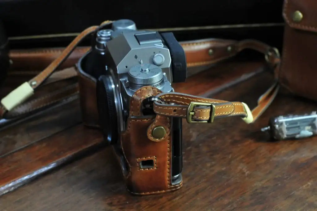 Fujifilm X T4 Leather Camera Case - kaza-deluxe