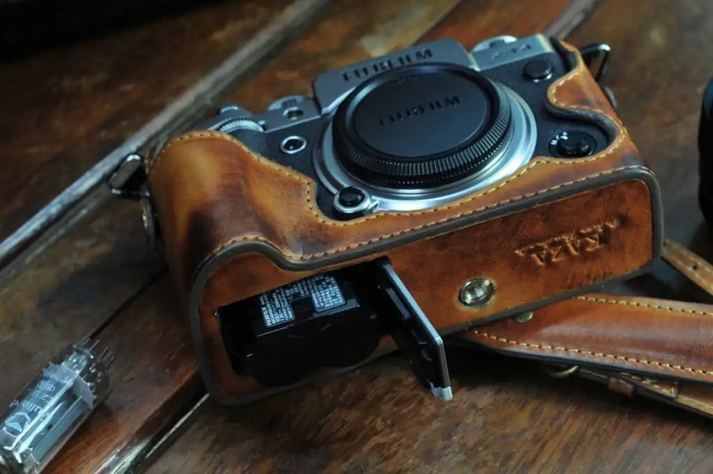 Fujifilm X T4 Leather Camera Case - kaza-deluxe