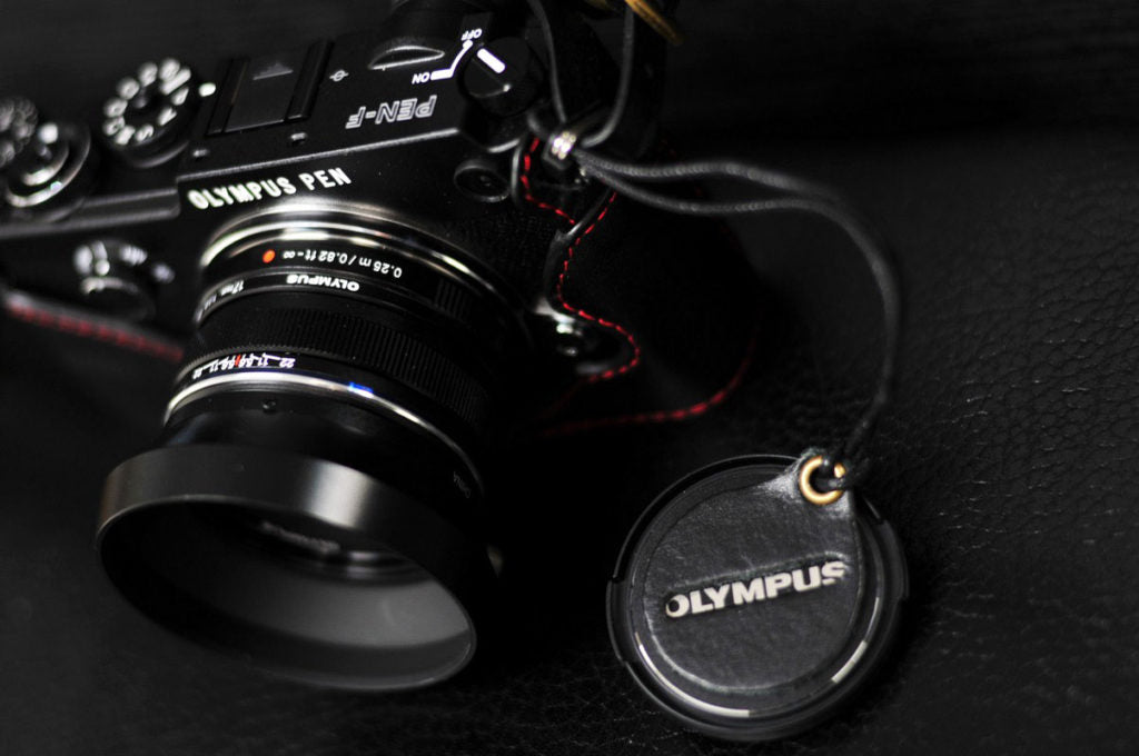 Olympus Pen F Leather Camera Case - kaza-deluxe