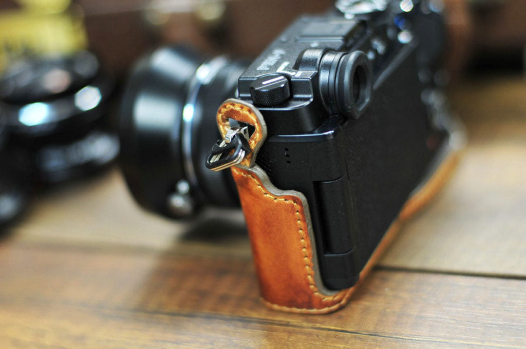 Olympus Pen F Leather Camera Case - kaza-deluxe