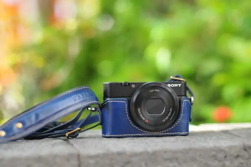 Sony RX100 Leather Camera Case - Combo Set - kaza-deluxe
