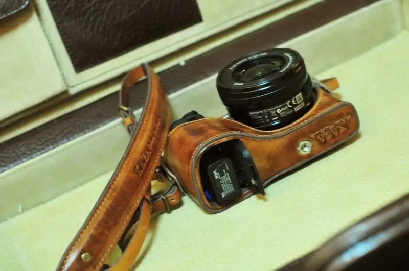 Sony A6000 Leather Camera Case - kaza-deluxe