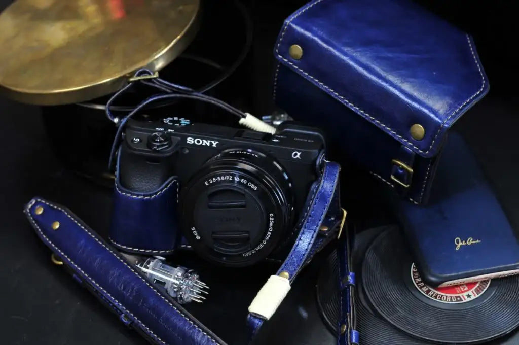 Sony A6400 Leather Camera Case - kaza-deluxe