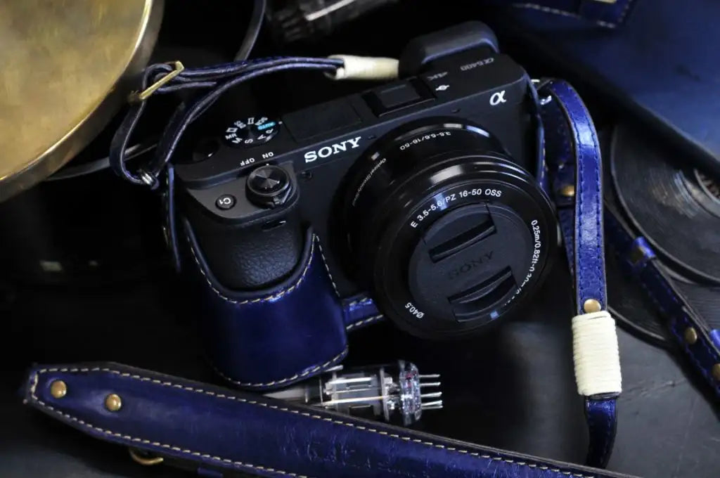 Sony A6400 Leather Camera Case - kaza-deluxe