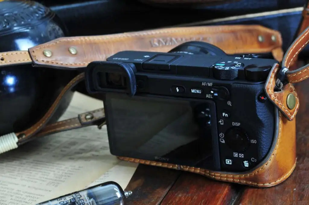 Sony A6400 Leather Camera Case - kaza-deluxe