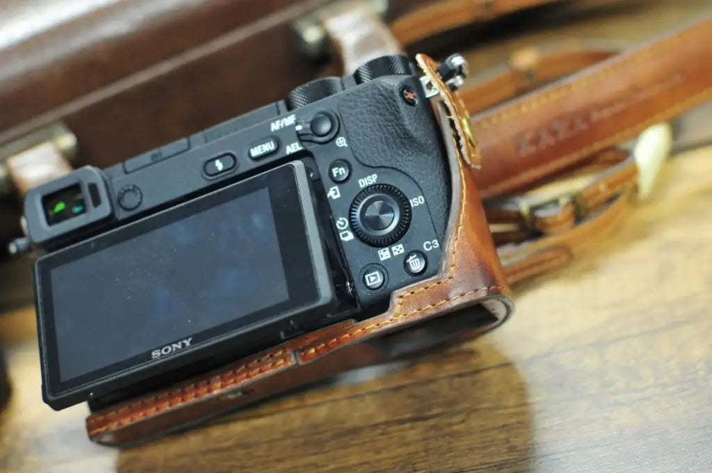 Sony A6500 Leather Camera Case - kaza-deluxe
