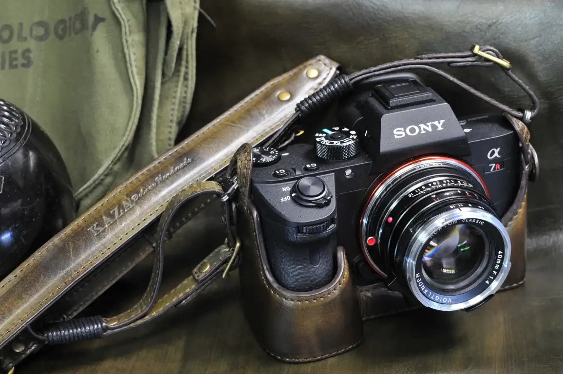 Sony A7R3 / A7III /A9 Series Leather Camera Case - kaza-deluxe