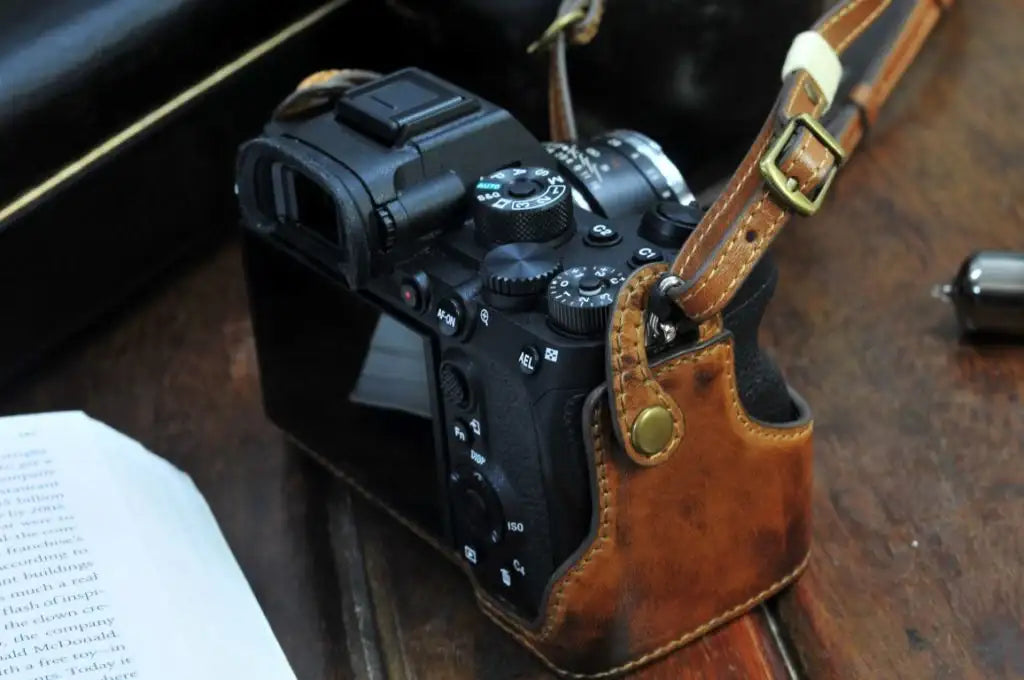 Sony A7R4 Leather Camera Case - kaza-deluxe
