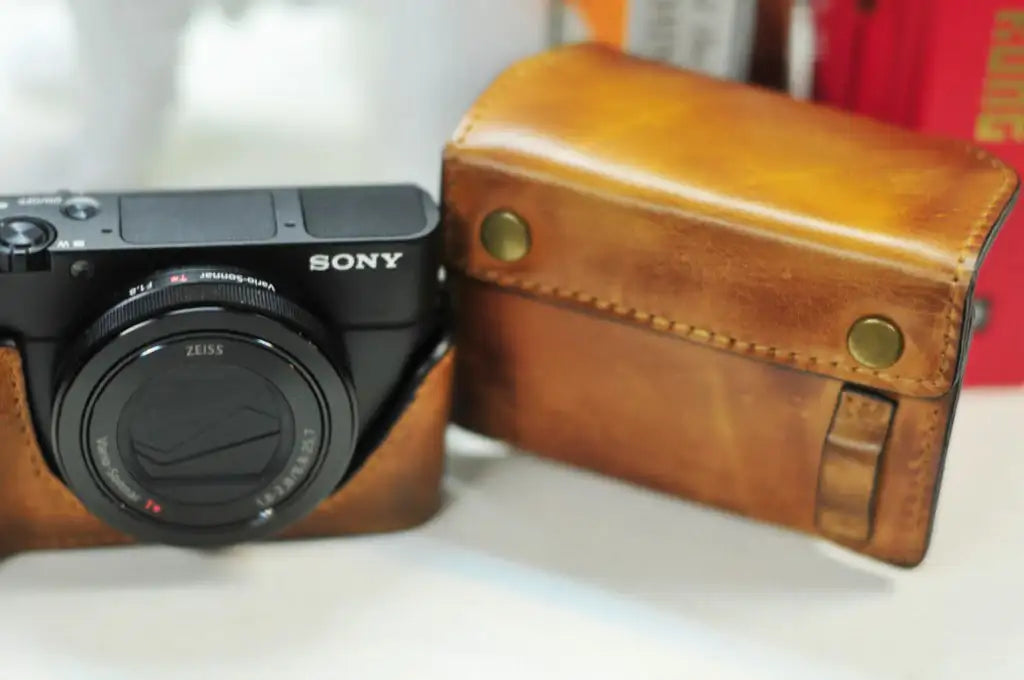 Sony RX100 VI / V / IV / M3 / M4 / M5 / M6 Series Leather Camera Case - kaza-deluxe