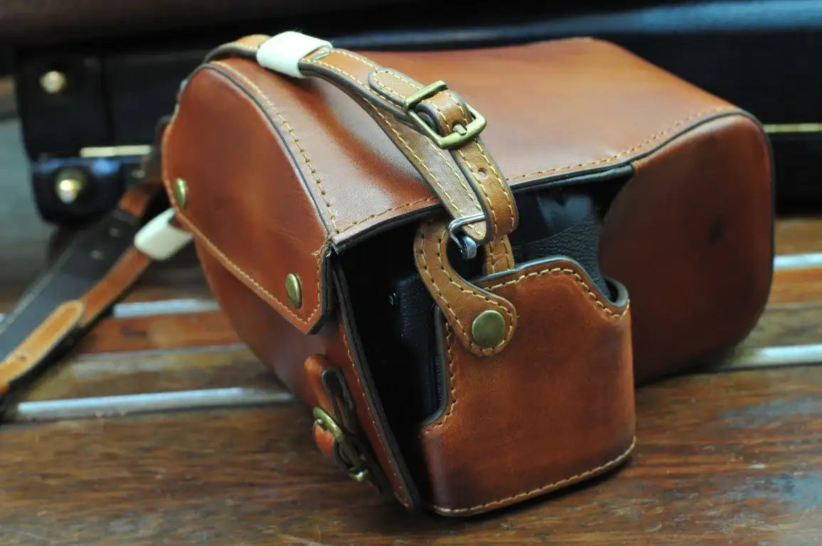 Fujifilm X H1 Leather Camera Case - Combo Set - kaza-deluxe