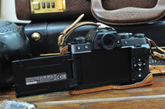 Fujifilm X T100 Leather Camera Case - kaza-deluxe