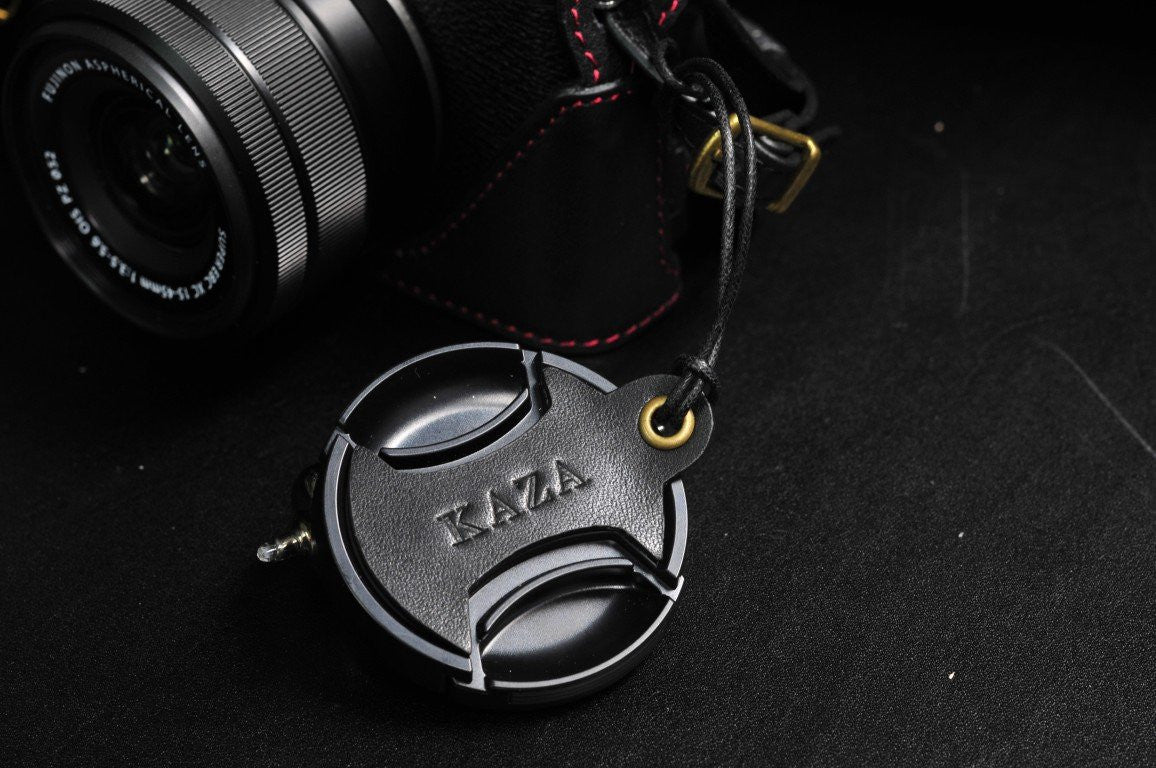 Leather Lens Cap Sticker - kaza-deluxe