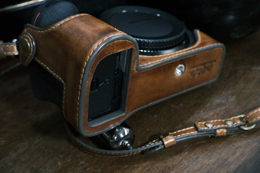 LUIGI BLUE CASE+SILKY STRAP FOR LEICA M2,M3,M4,M6,M7,MP,M-A